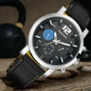 The Reserve Automatic - Blue/Silver - Black Leather