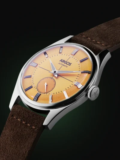 Apollo III - Cadmium Yellow Silver Leather